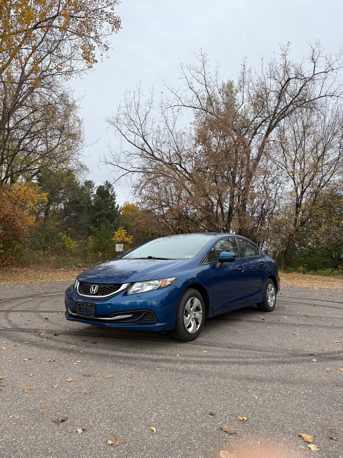 Blue HONDA Civic